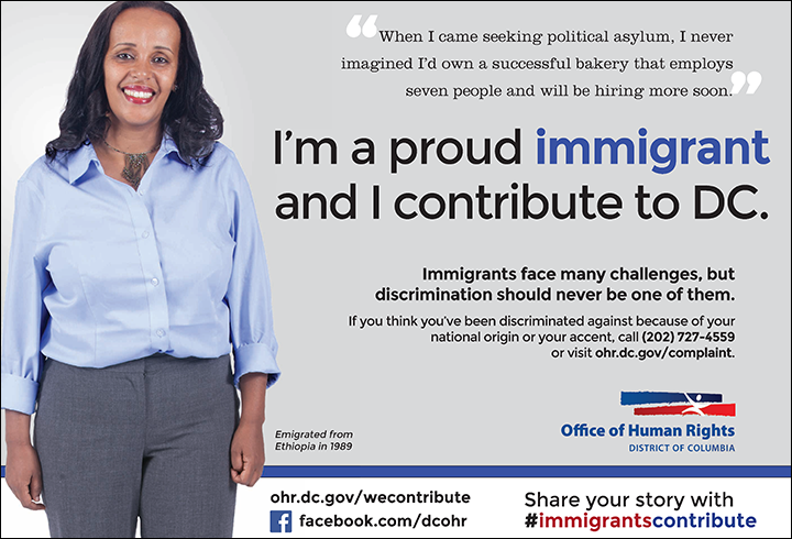 Immigrants Contribute Campaign: Haregewine's Ad