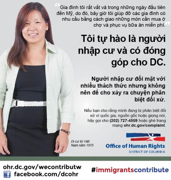 Immigrants Contribute Campaign: Vietnamese
