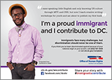 Immigrants Contribute Campaign: Ad Featuring Pages