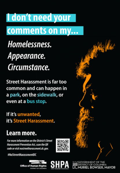 No Street Harassment DC Campaign Ad - Homeless