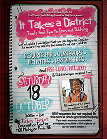 Download the It Takes a District event flyer.