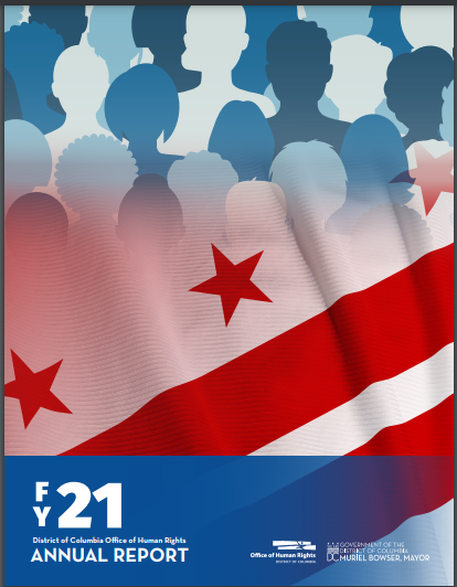 FY 21 OHR Annual Report Cover with DC flag 